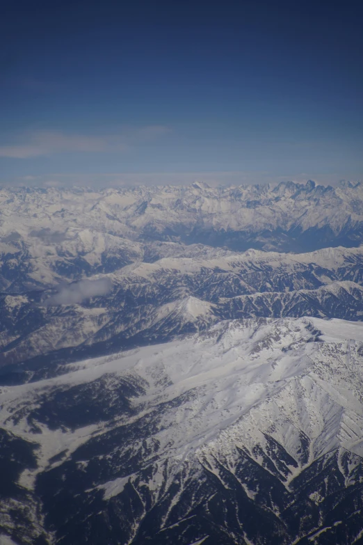 a group of snow covered mountains and clouds