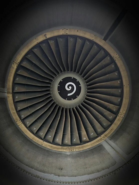 the top portion of a jet engine