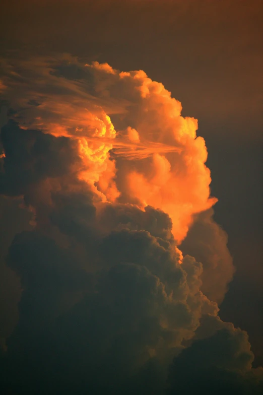 a jetliner flying through a cloudy sky