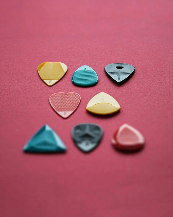 several small items including rocks sit on a table