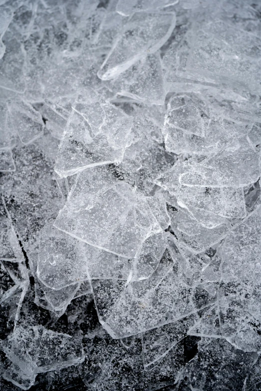 a close up of ice crystals that have been frozen