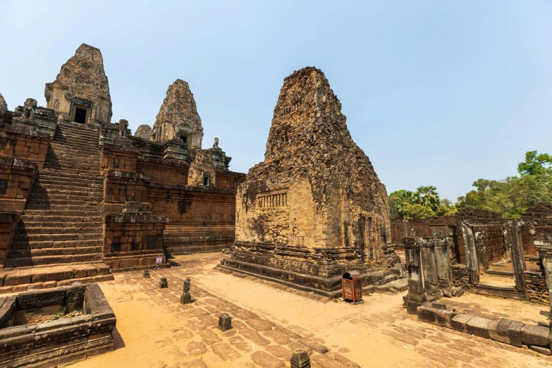 the temples were built very slowly to make them look old