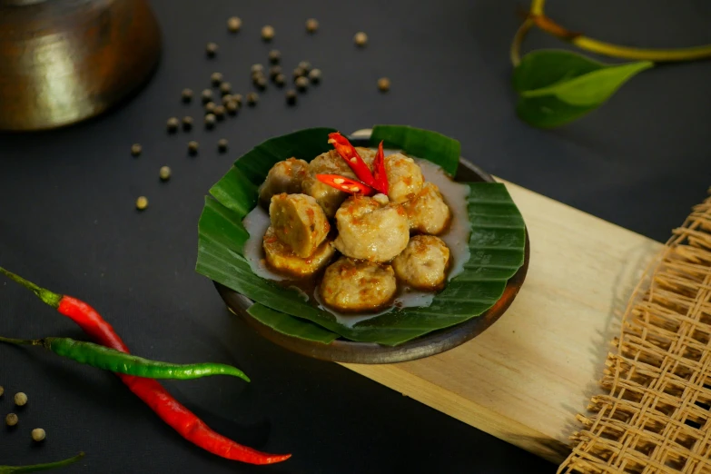 food and some spices on a table