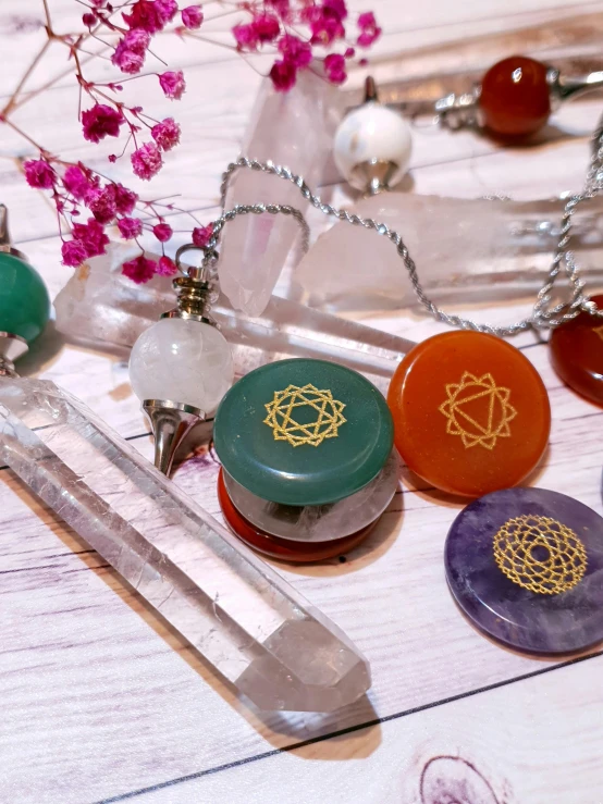 many various pendants with different shapes and sizes