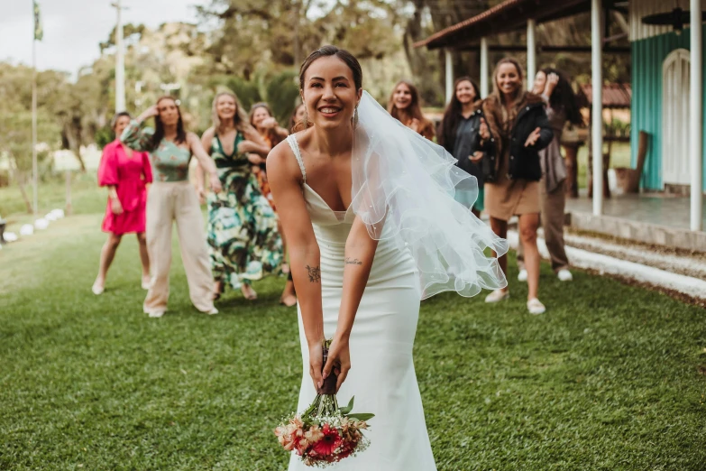 the bridal couple are getting ready to get married