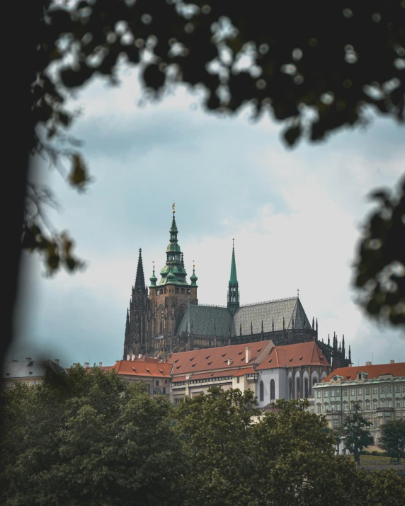 a city with many large towers and towers that look like a castle