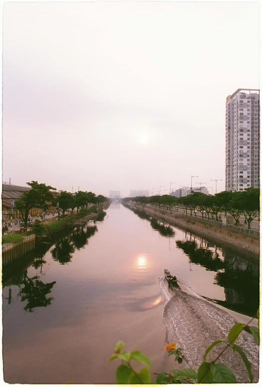 a waterway with some buildings on both sides