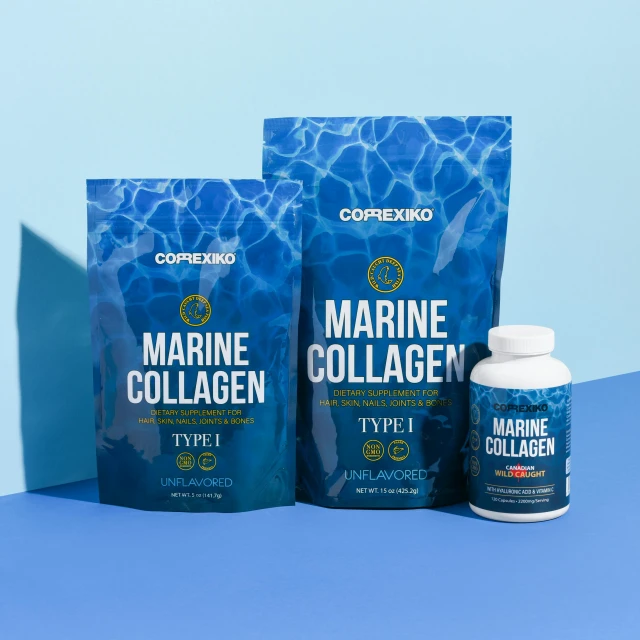 marine collagen contains two bags of cold water