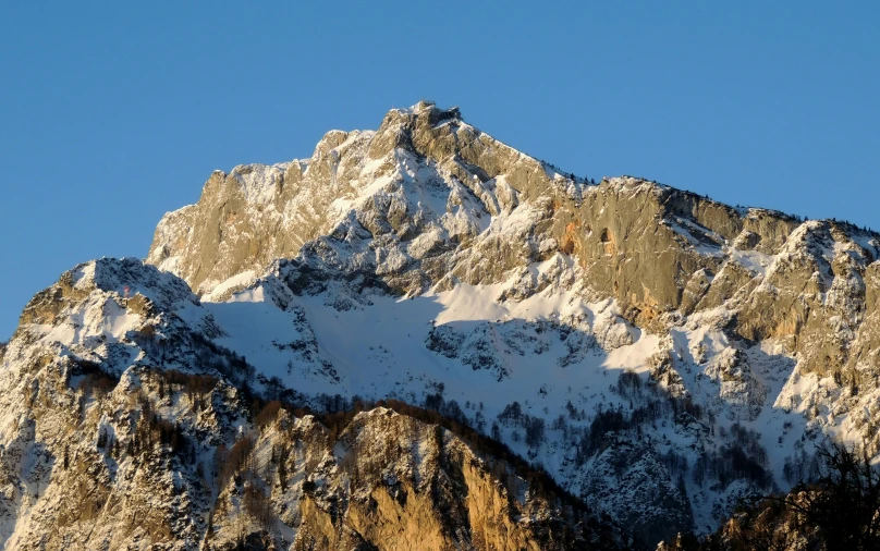 the top of a mountain on a clear day