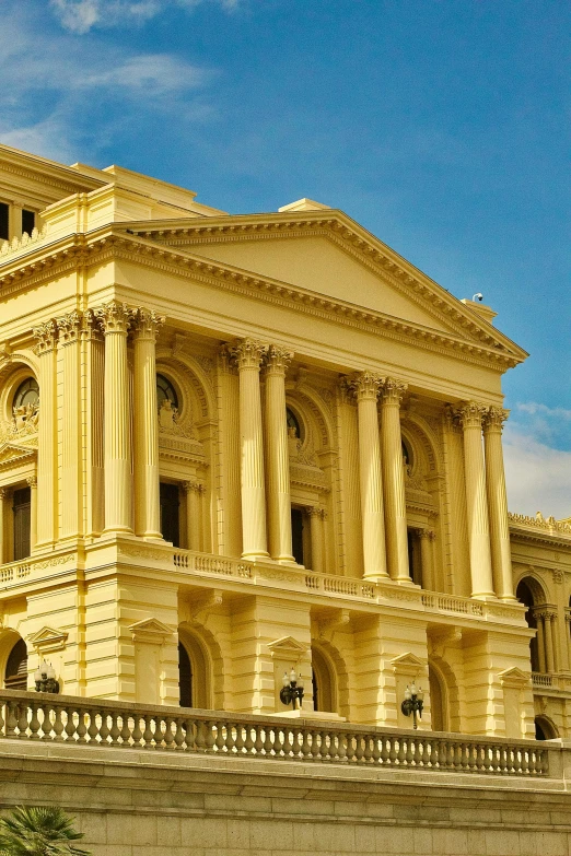 a building has an elaborately ornate front design