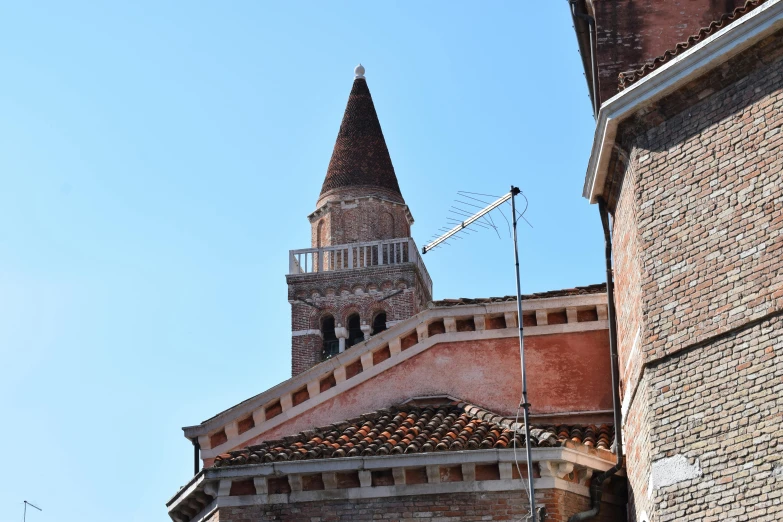 a clock tower sitting in the middle of a building