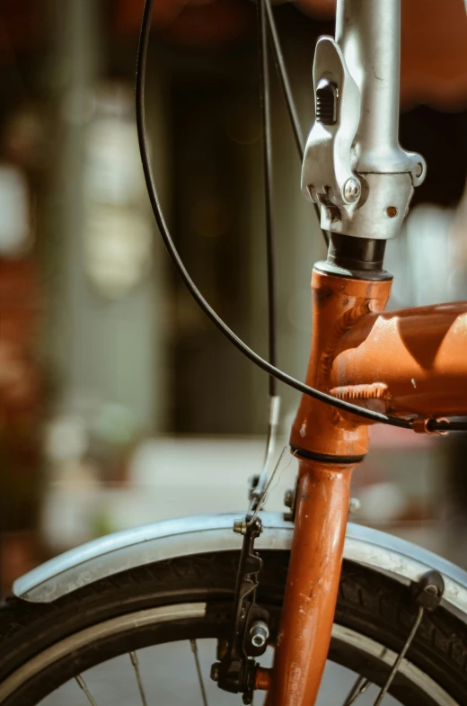 a close up of the front ke of a bike