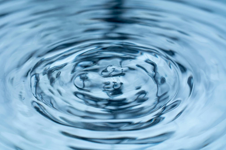 the inside of water being rippled in by the waves