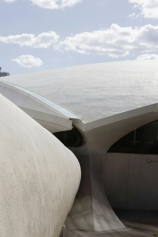 some very big concrete structures in the sky