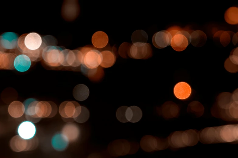 bokeh blurred image of city lights