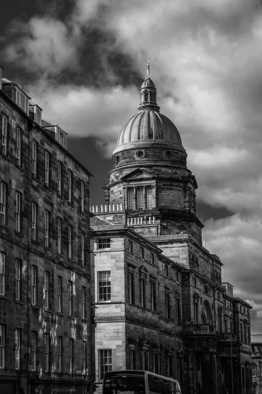 two old buildings sit next to each other