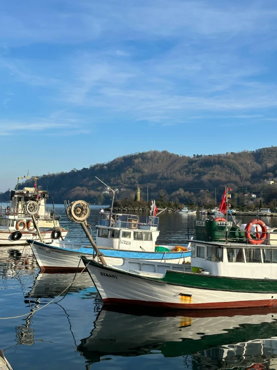 a bunch of boats docked at the dock