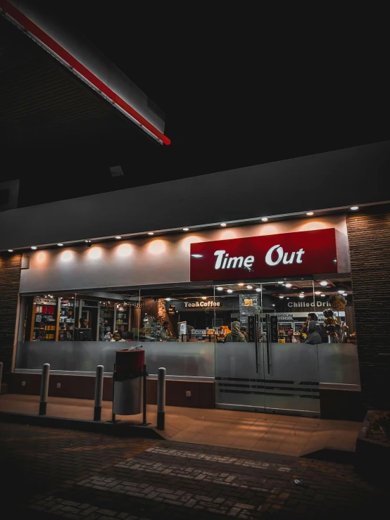 time out is the only place for customers to get their meals