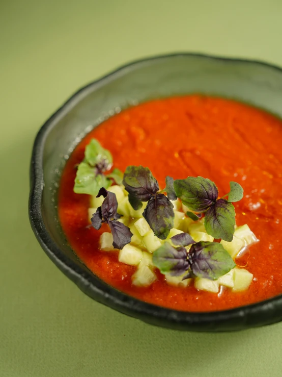 a plate of food sits on the table