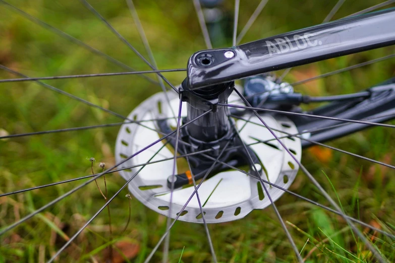 the front spokes on this bike are mounted to the rim