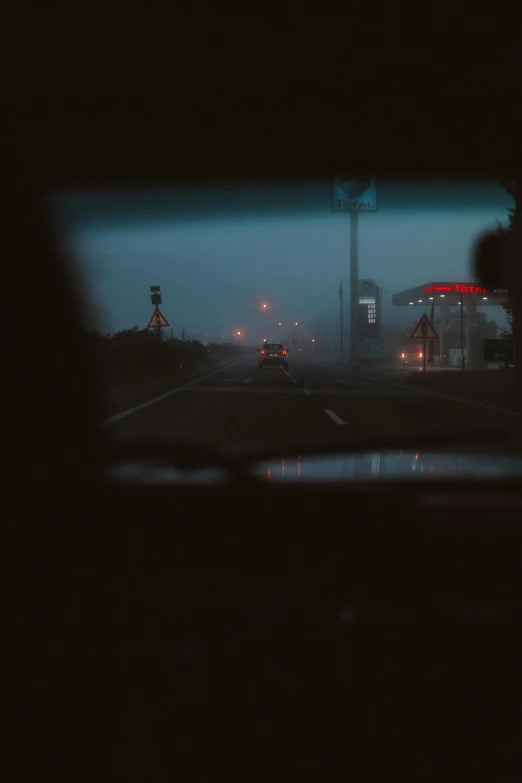 a highway that is well lit up during the night