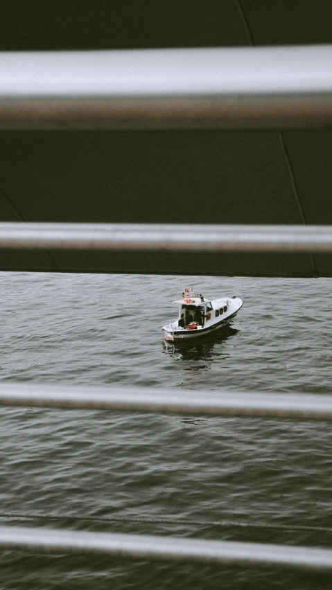 a man in a boat is out on the water