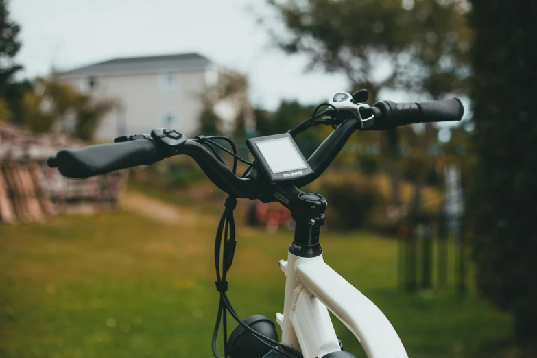 an image of the handlebars of a bike