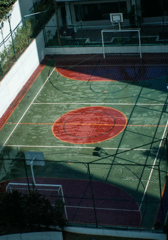 the tennis court has an array of tennis courts