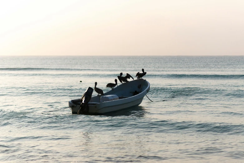 people on a boat in the middle of water