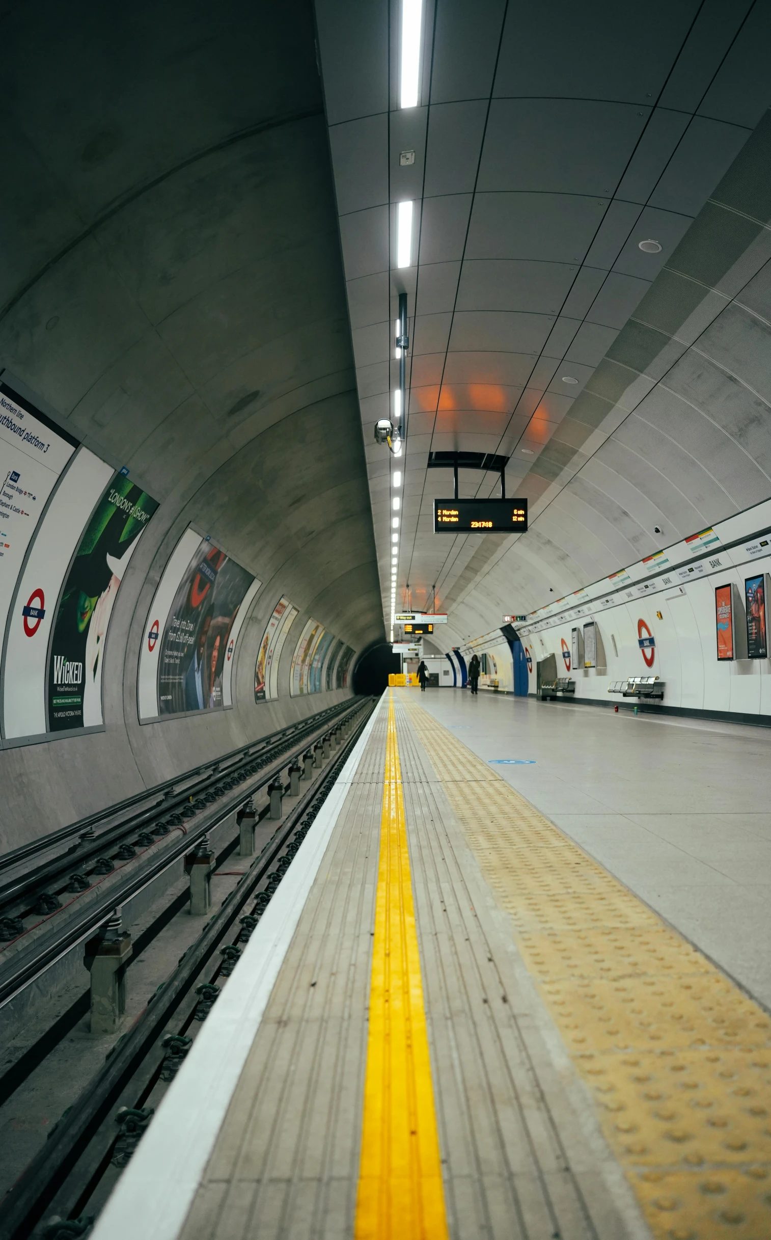 a po taken from inside of a subway station