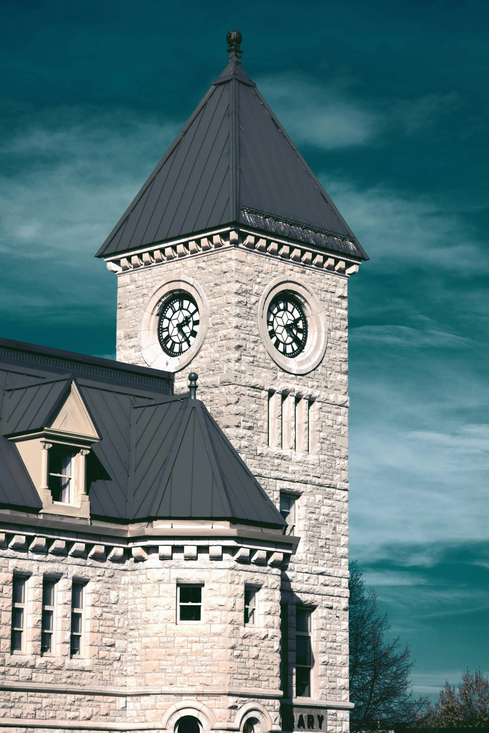 a large clock tower on top of a building