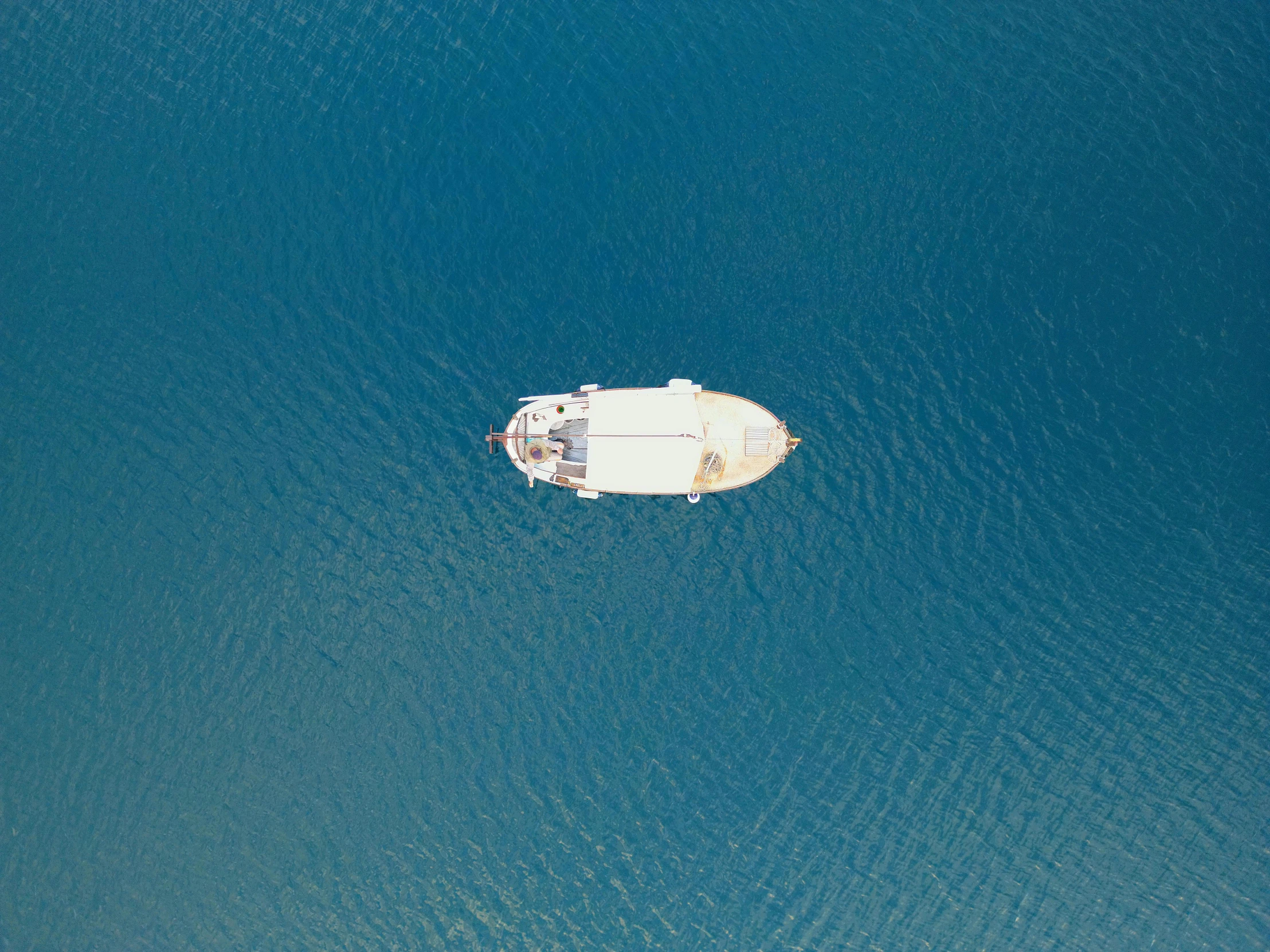 a large boat floating on top of the water