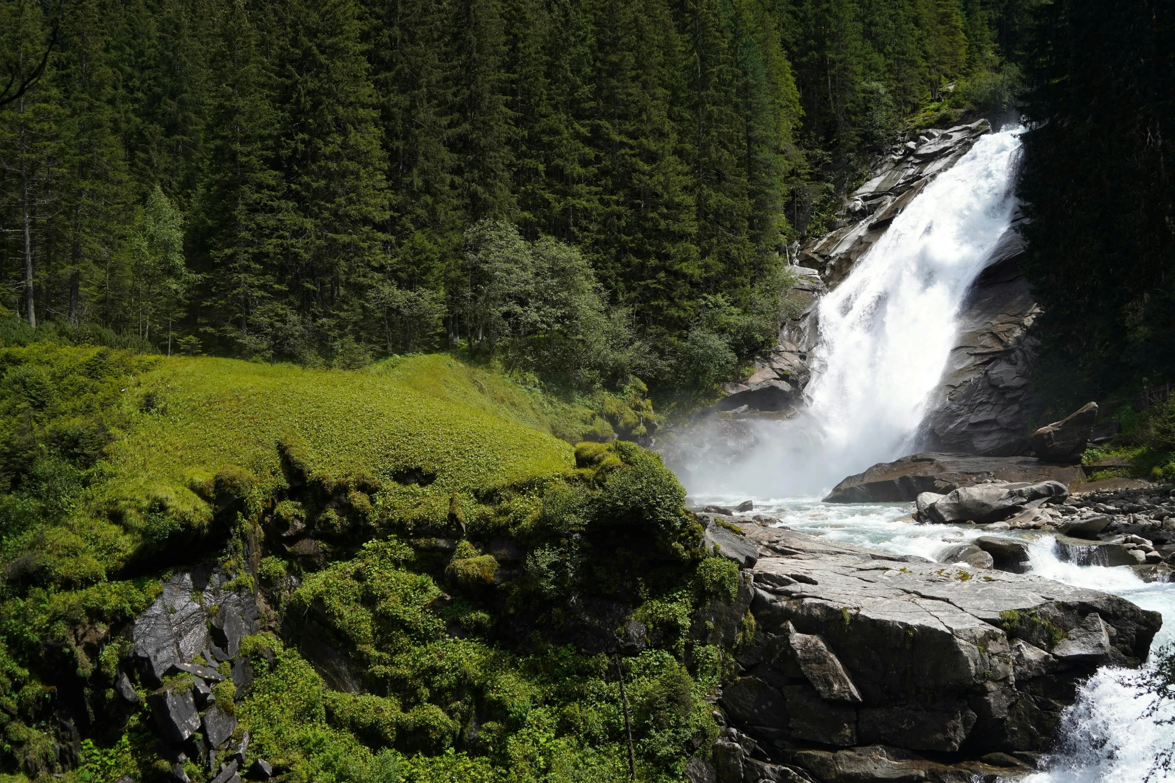 an image of a waterfall with a waterfall coming out of it