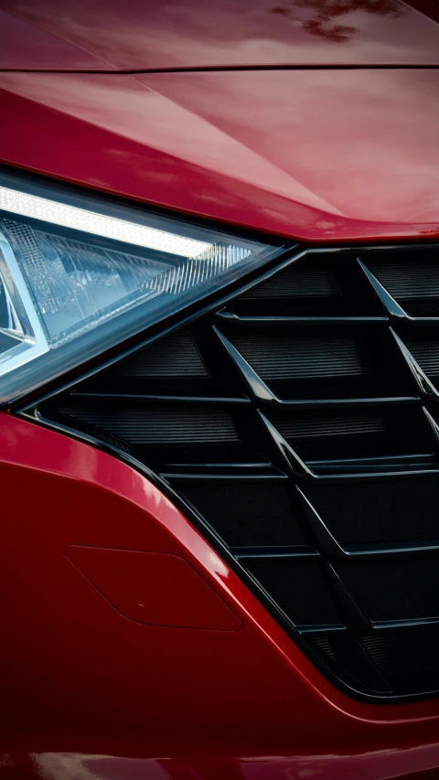 a close up po of the front end of an automobile