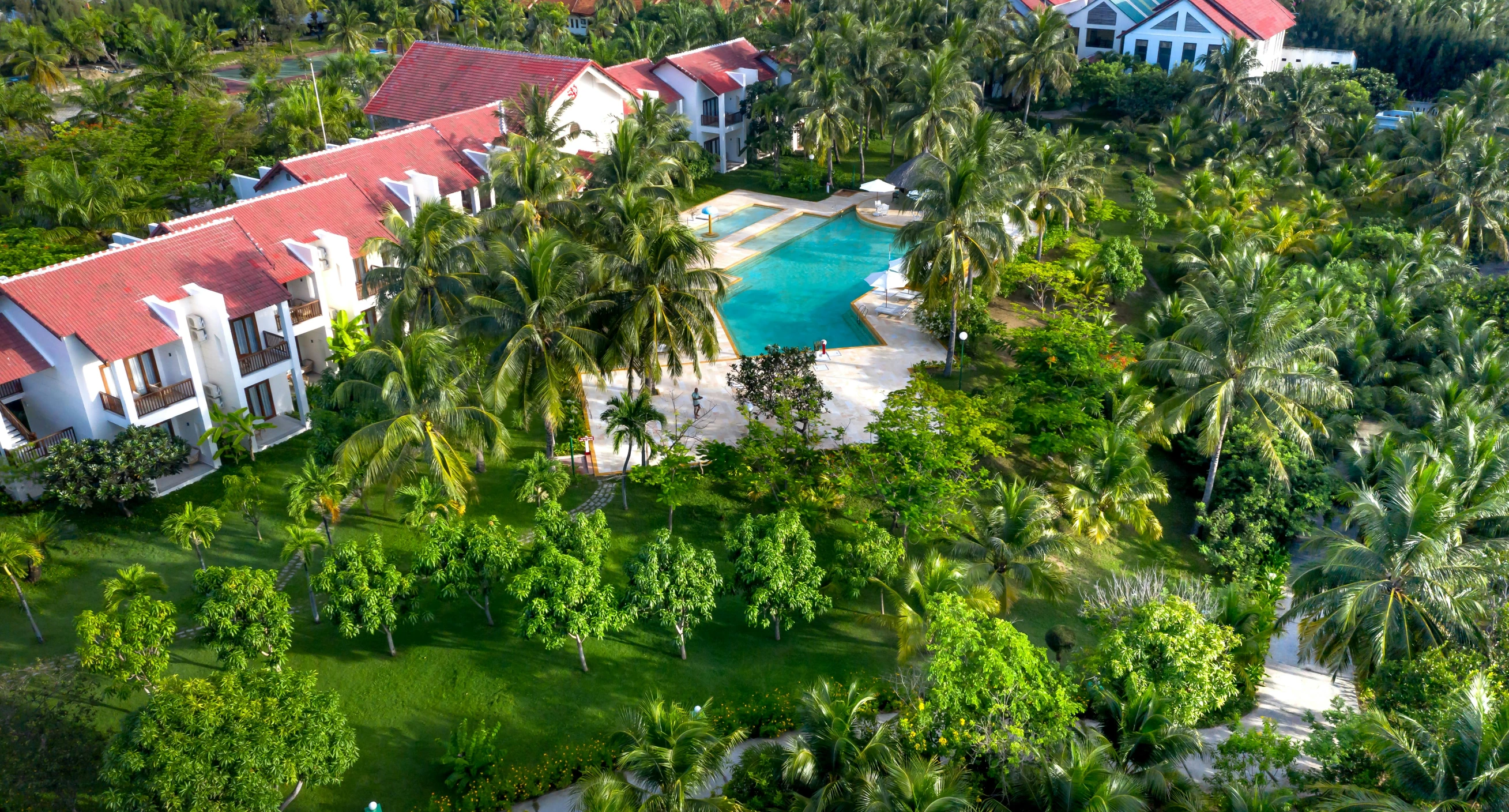 an aerial view of a home in miami