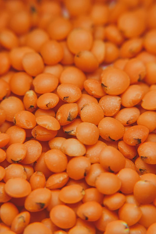 a group of yellow beans, as shown from above