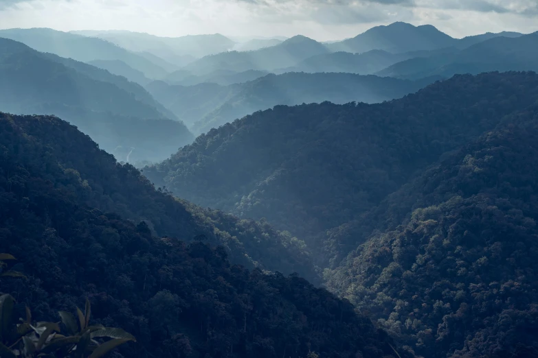 this is an image of a mountain range in the distance