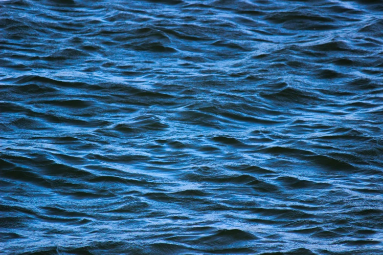 some blue waves are in the water by itself