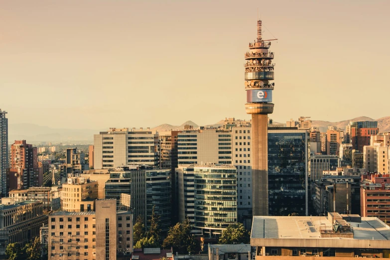 a view of a city with many tall buildings