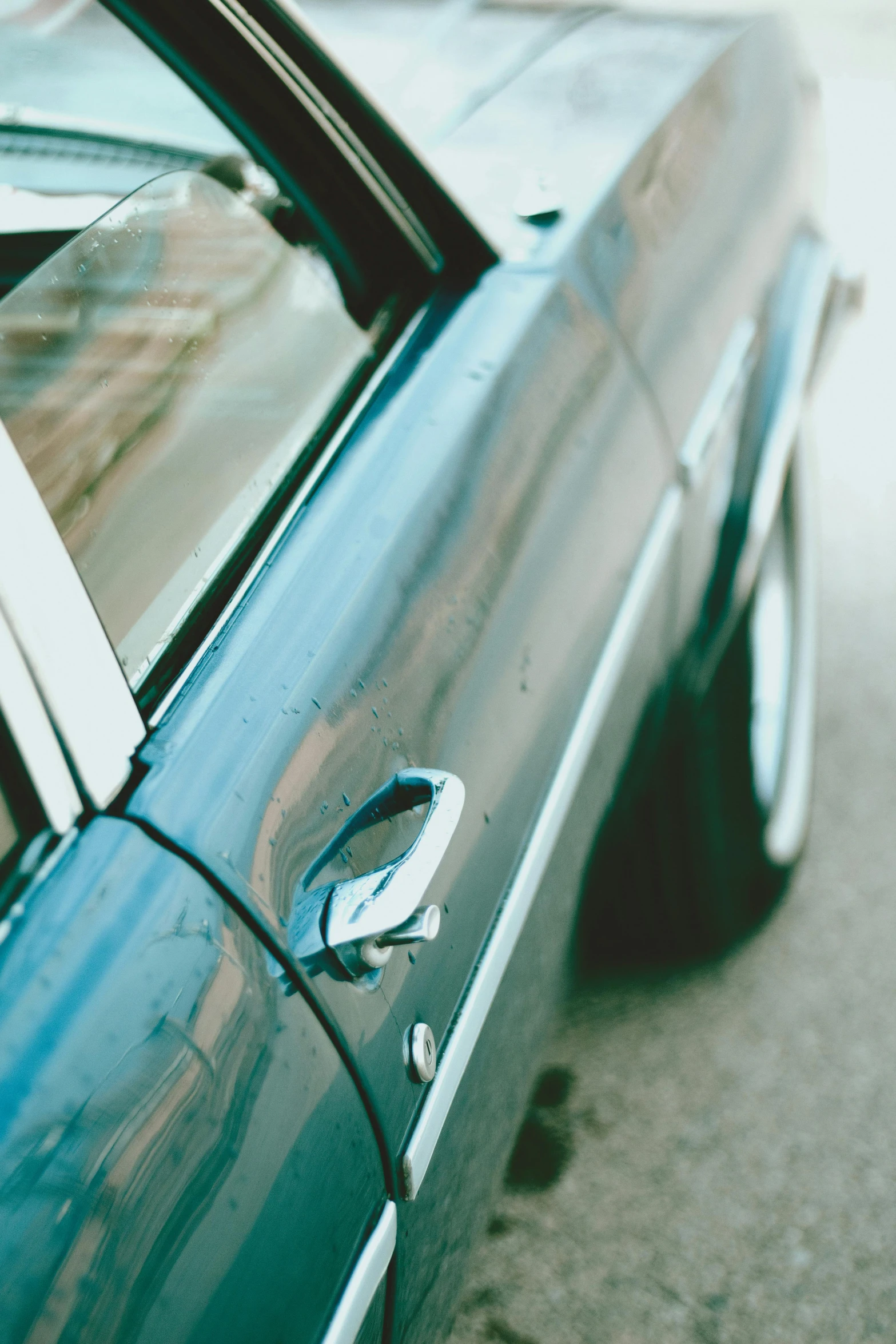 a car that is standing on the street