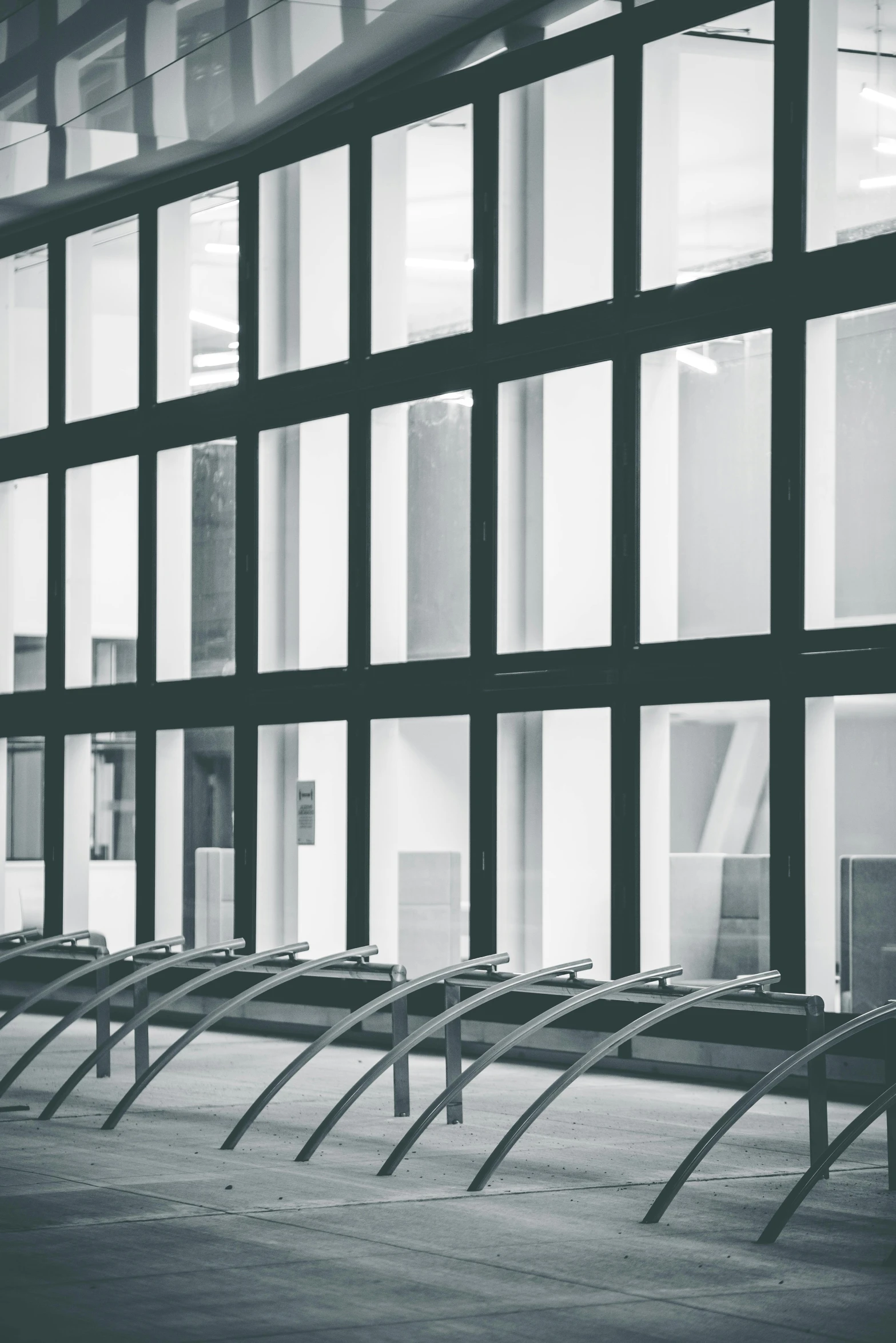 black and white po of window sill with glass