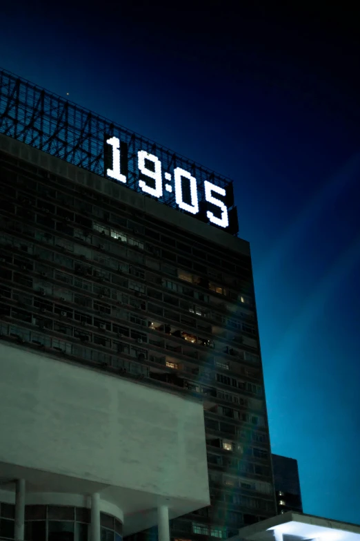 the letters 1960 are displayed above a building