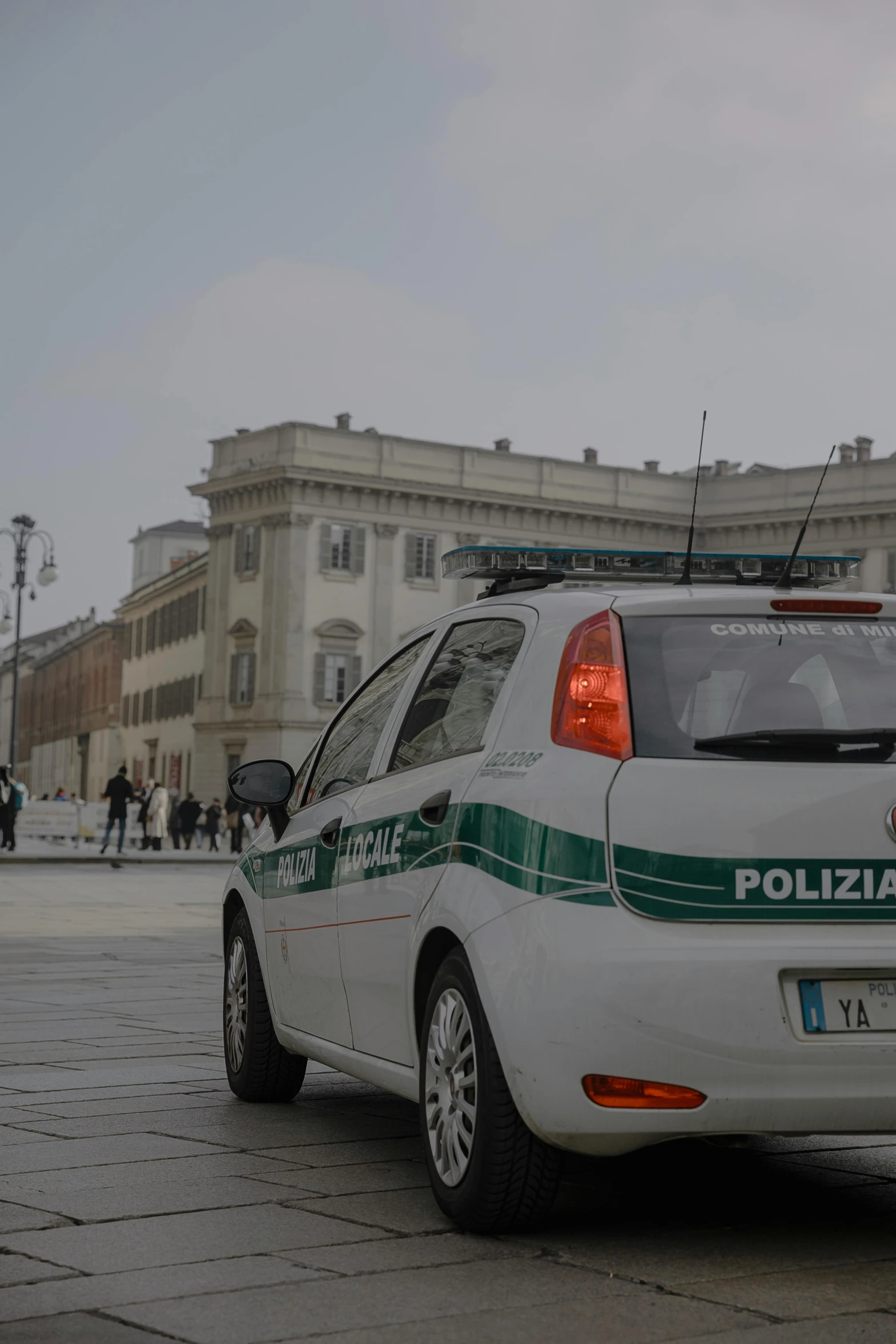 a small car with the word police on it