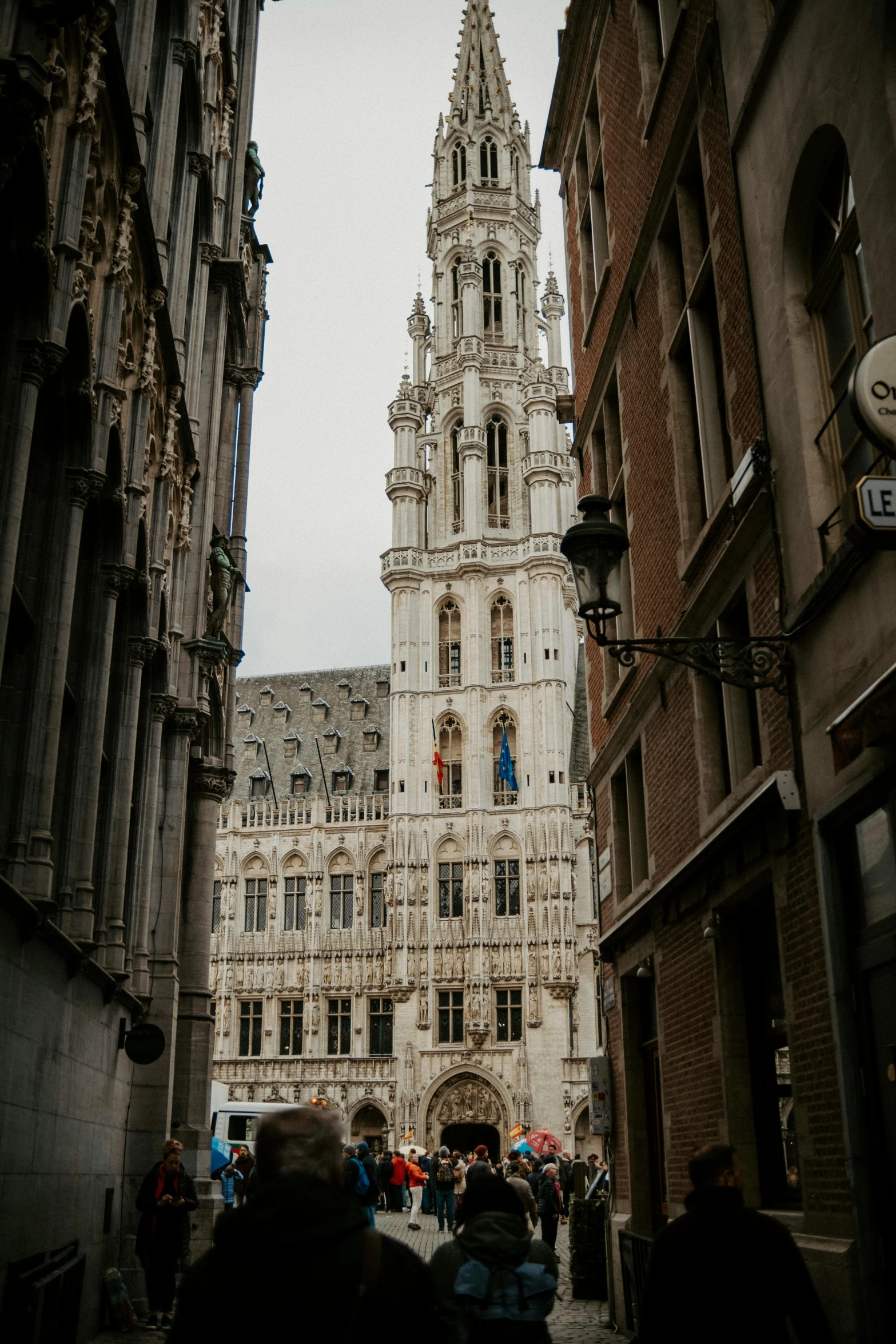 the old town hall in gothic architecture, possibly the castle