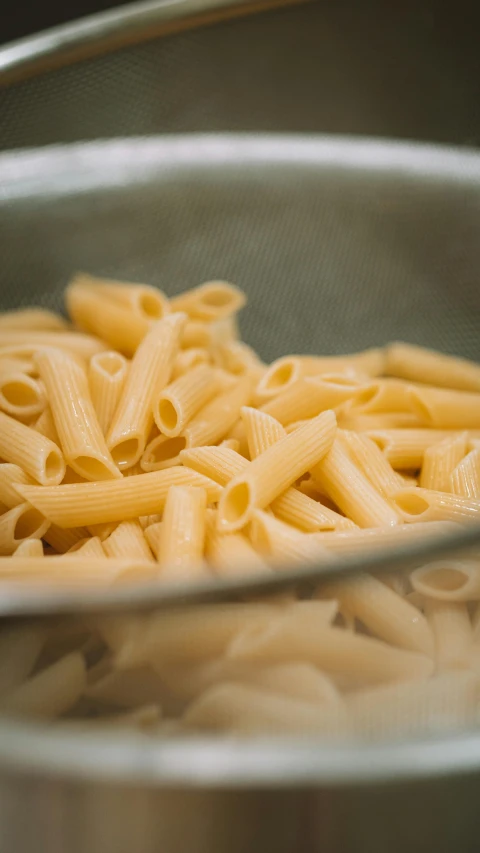 a bunch of pasta on a pan on a table