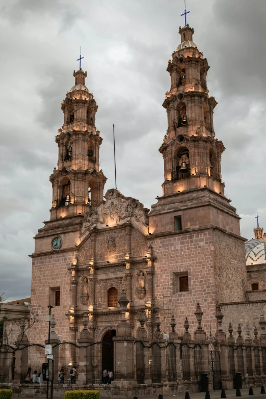 a beautiful church with a clock on it