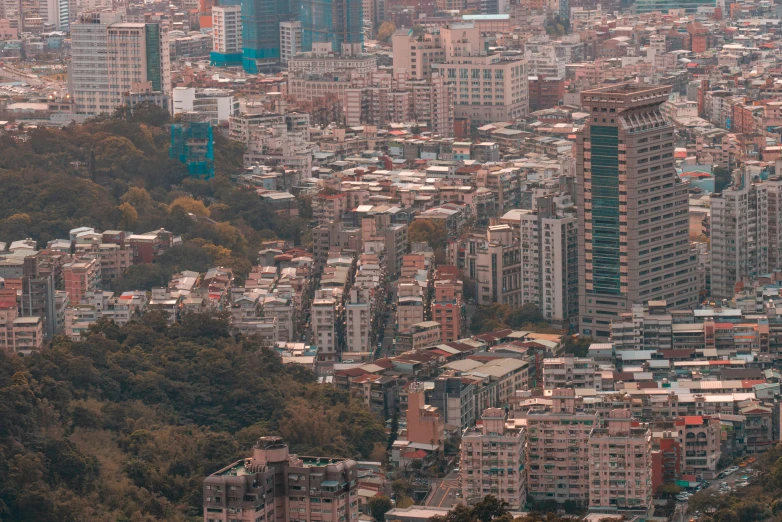 a bird's eye view of an urban city