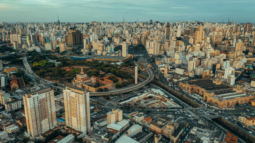 an aerial view of the city in china