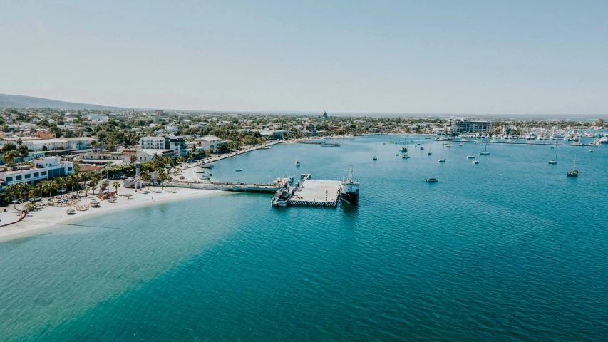 a large body of water with boats in it