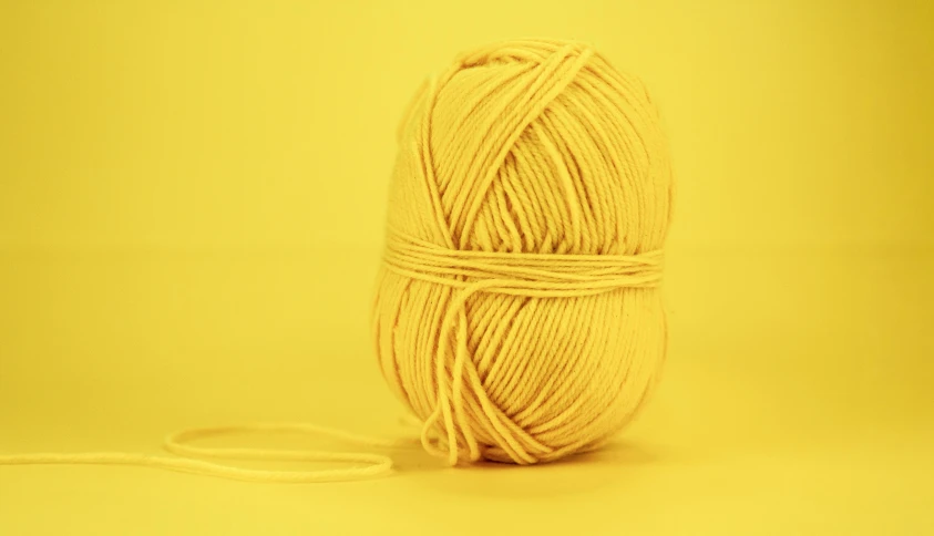 the yarn is made of yellow color